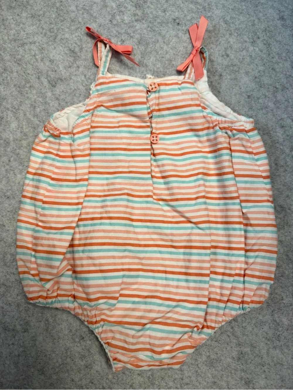 Piper & Posey Striped Toddler Bubble 3-6mo Romper